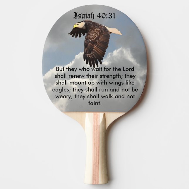 FLÜGEL MÖGEN EAGLES TISCHTENNIS SCHLÄGER (Vorderseite)