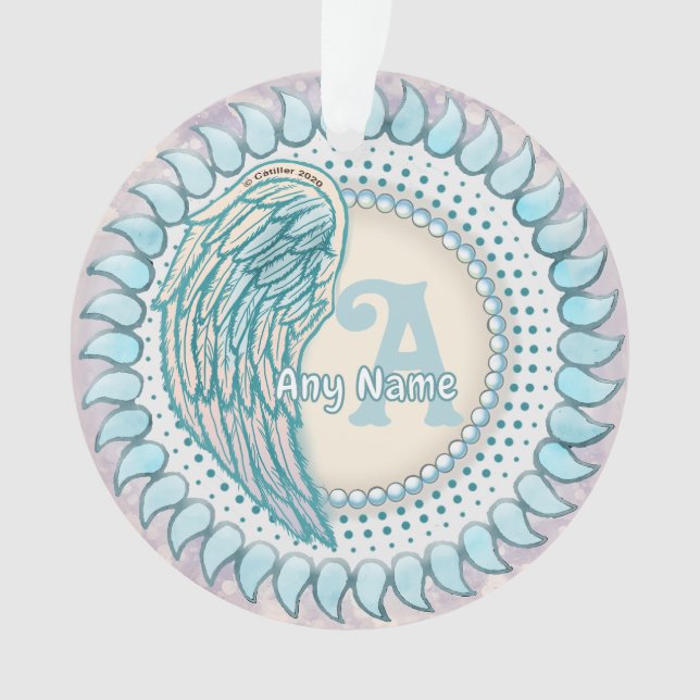 Flügel-Monogramm Ornament (Vorderseite)