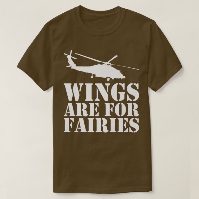 Flügel sind für FairiesAvitation Aviator Hubschrau T-Shirt (Design vorne)