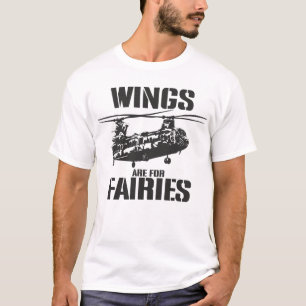 Flügel sind für Feen Chinook-Hubschrauberpilot T-Shirt