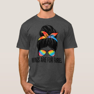 Flügel sind für Feen Hubschrauber Lustiger Spruch  T-Shirt