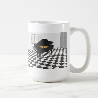 Flügel u. Fliesenboden: Modell 3D: Tasse