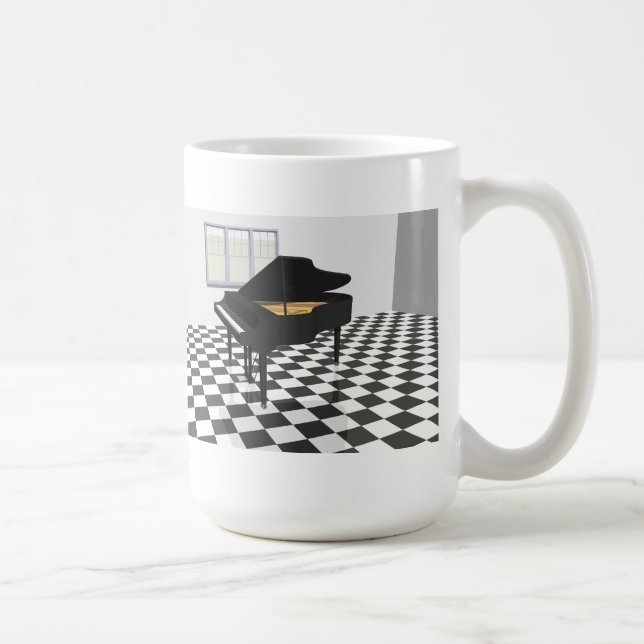 Flügel u. Fliesenboden: Modell 3D: Tasse (Rechts)