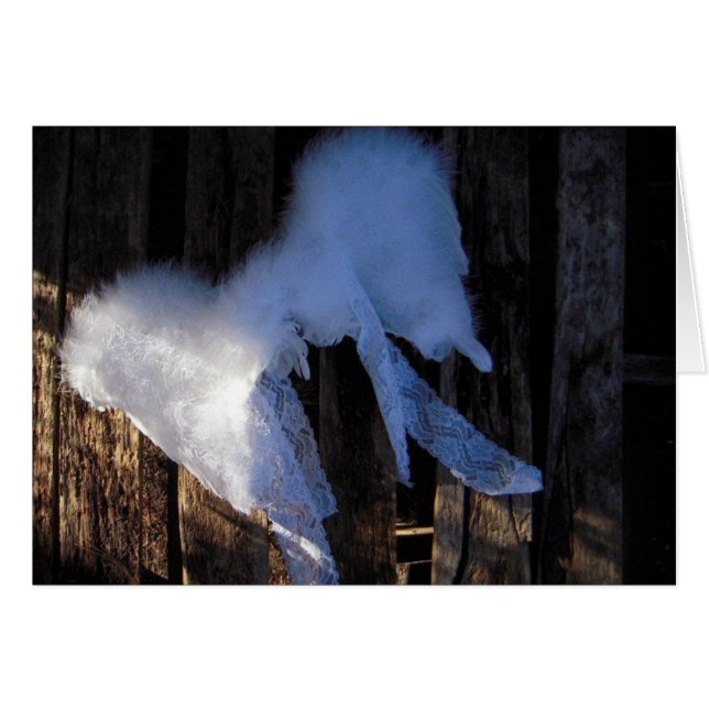 Flügel u. Spitze - leere Karte (Vorderseite (Horizontal))