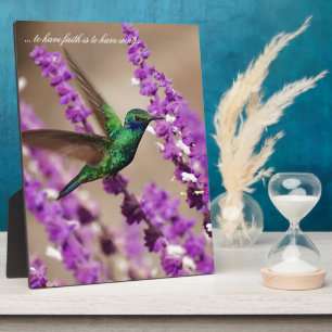Flügel von Glauben-Funkeln Violett-Ohren Kolibri Fotoplatte