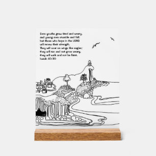 Flügel wie Adler Christliche Inspiration Acrylschild