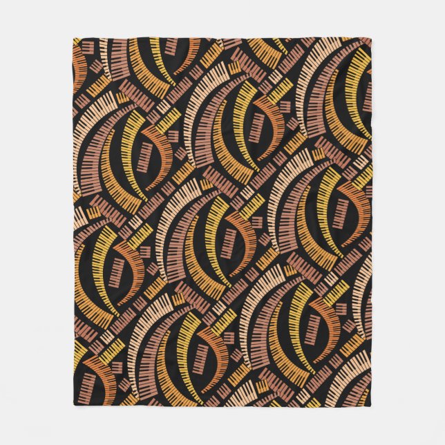 Flügeldrachenleder Fleecedecke (Vorderseite)