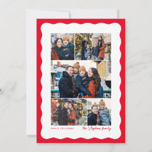 Flügeldraht 5 Foto Collage Rot Weihnachten