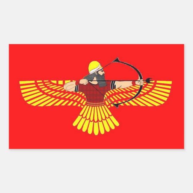 Flügelfeststeller Rechteckiger Aufkleber (Vorderseite)