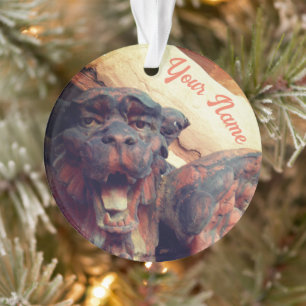 Flügelgargoyle Katze Acrylschmuck Ornament