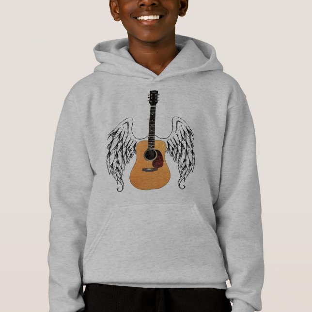 Flügelgitarre Hoodie (Vorderseite)