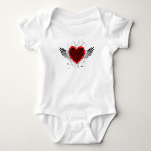 Flügelherz Baby Strampler