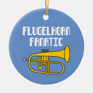 Flugelhorn Fanatic Keramik Ornament