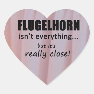 Flugelhorn ist nicht alles Heart Sticker
