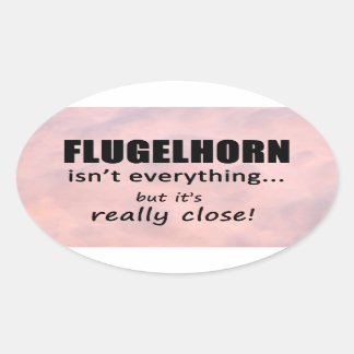Flugelhorn ist nicht alles Oval Sticker