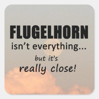 Flugelhorn ist nicht alles Square Sticker