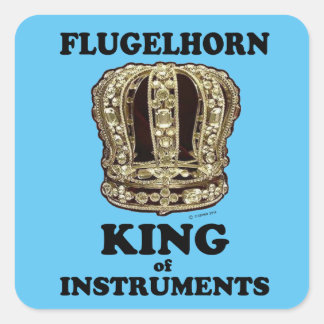Flugelhorn King of Instruments Square Sticker