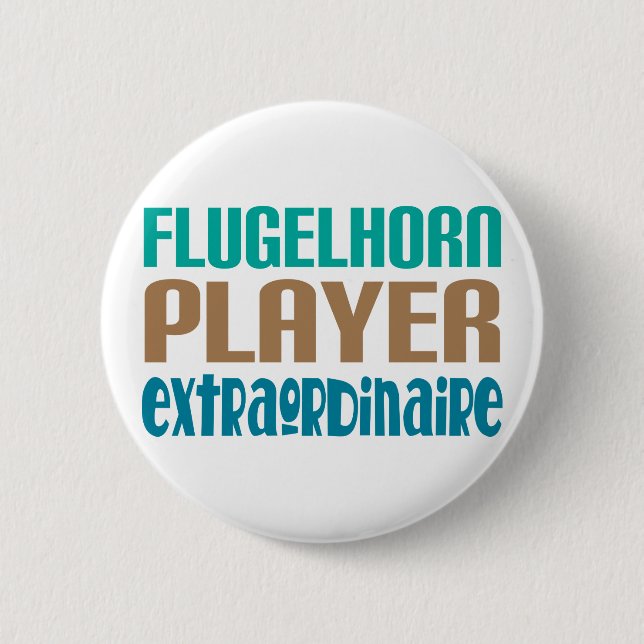 Flugelhorn Spieler Extraordinaire Button (Vorderseite)