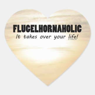 Flugelhornarian Life Heart Aufkleber