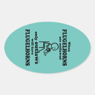 Flugelhorns Oval Sticker verboten