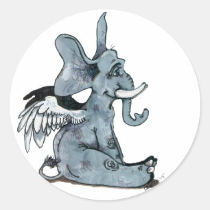 Flügelkleber Runder Aufkleber