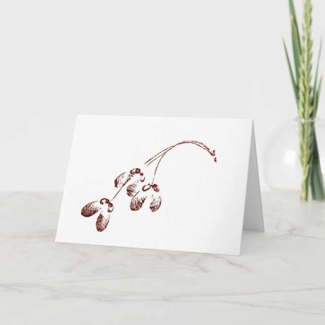 "Flügelkörner" Ländergrüßkarte Karte (Vorderseite)