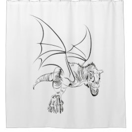 FlügelRaptor/Stamm Duschvorhang