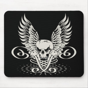 Flügelschädel Mousepad