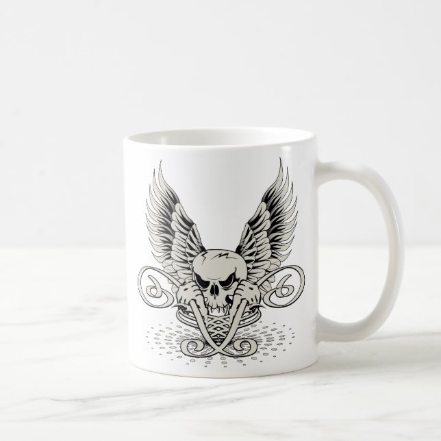 Flügelschädel Tasse (Rechts)