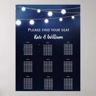 Flügelschiff Sitzplan Poster