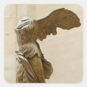 Flügelsieg von Samothrace Quadratischer Aufkleber