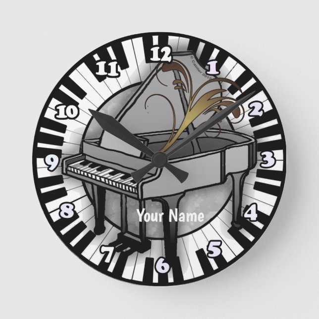 Flügeluhr Runde Wanduhr (Vorderseite)