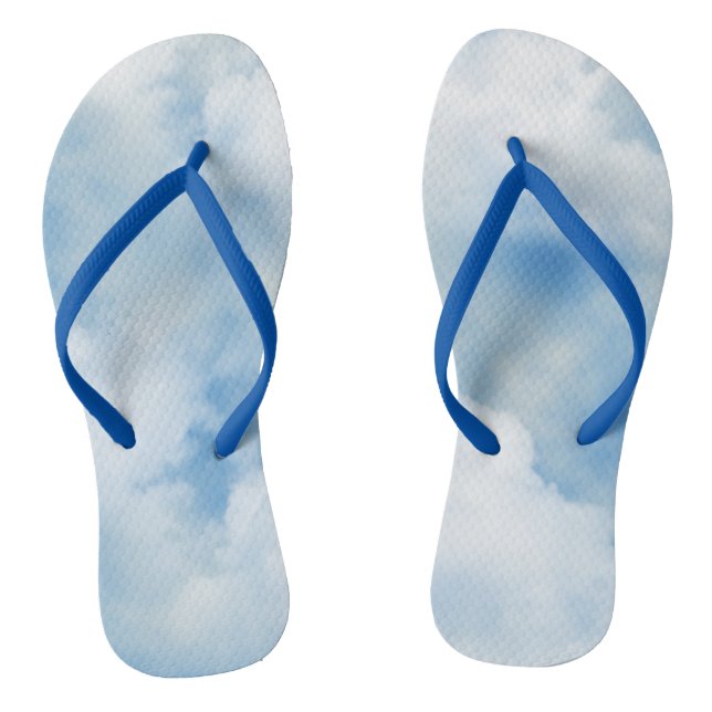 Flügelweiße Wolken Flip Flops (Fußbett)