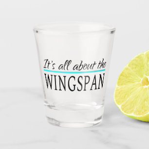 Flügelweite Schnapsglas