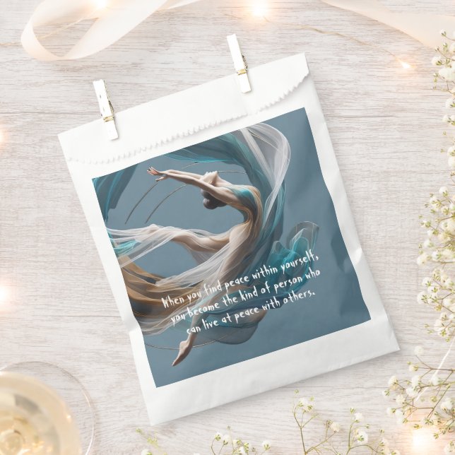 Flugflieger-Yoga-Lehrer Pilates-Fitness Geschenktütchen (Ausgeschnitten)