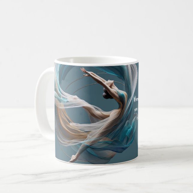 Flugflieger-Yoga-Lehrer Pilates-Fitness Kaffeetasse (Vorderseite Links)