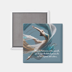 Flugflieger-Yoga-Lehrer Pilates-Fitness Magnet