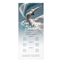 Flugflieger-Yoga-Lehrer Pilates-Fitness Werbekarte