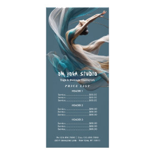 Flugflieger-Yoga-Lehrer Pilates-Fitness Werbekarte