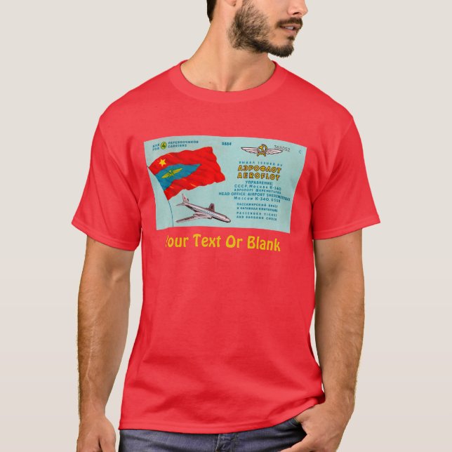 Fluggastticket T-Shirt (Vorderseite)