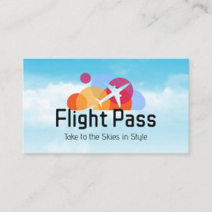 Fluggesellschaft Logo Flug Visitenkarte