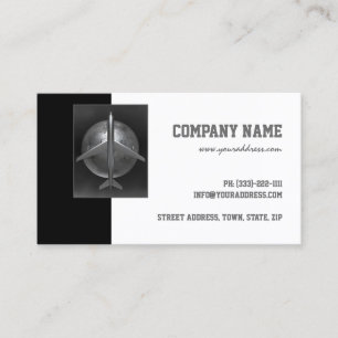 Fluggesellschaft Metal Airbus World Travel Card Visitenkarte