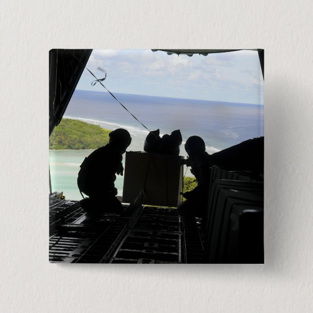 Fluggesellschaften drängen eine Palette gespendete Button (Vorderseite)