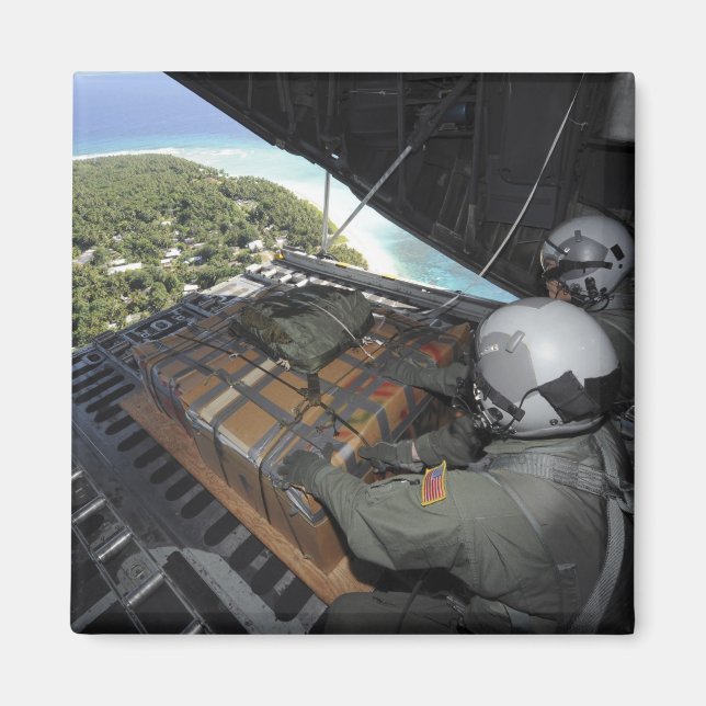 Fluggesellschaften drängen eine Palette gespendete Magnet (Vorne)