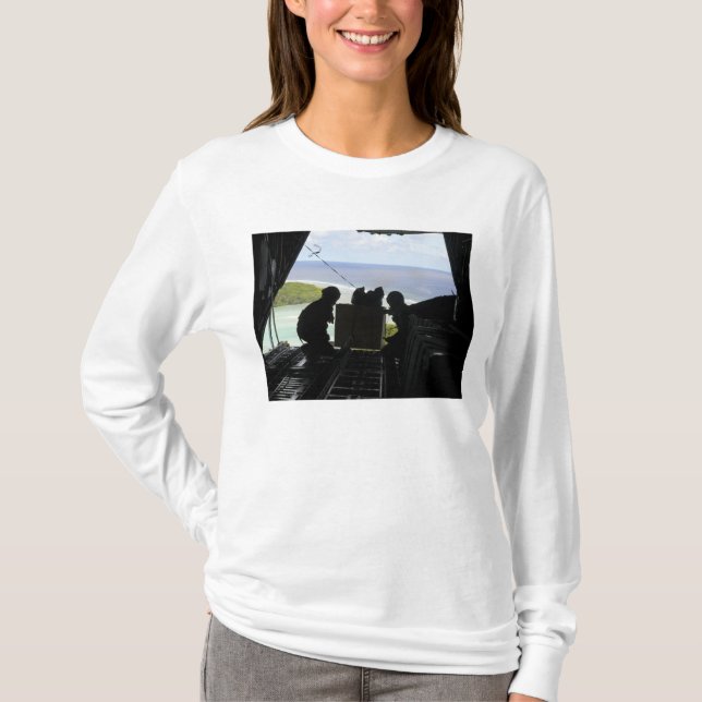 Fluggesellschaften drängen eine Palette gespendete T-Shirt (Vorderseite)