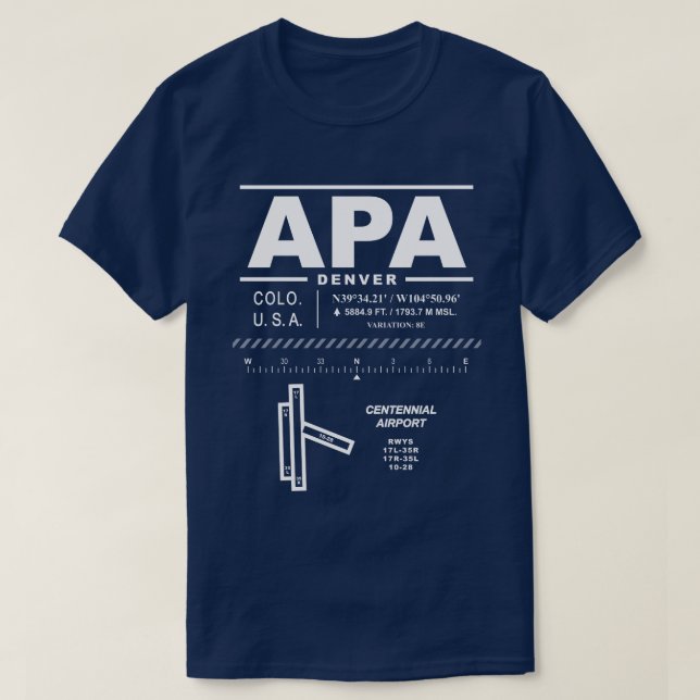 Flughafen APA T - Shirt (Design vorne)
