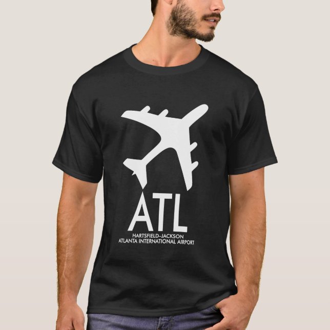 FLUGHAFEN ATL HARTSFIELD JACKSON ATLANTA T-Shirt (Vorderseite)