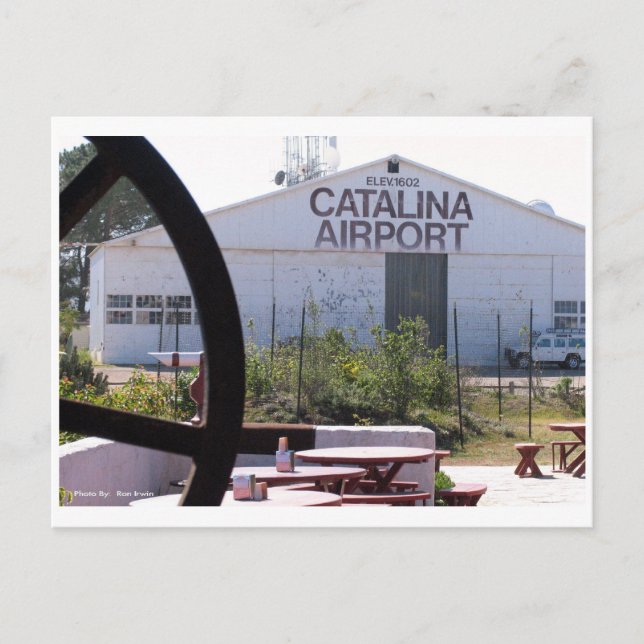 Flughafen Catalina Postkarte (Vorderseite)