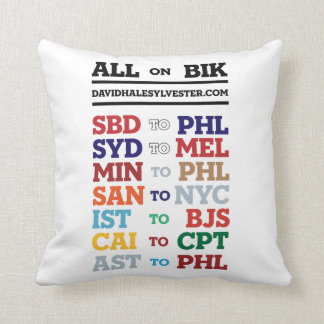 Flughafen-Codekissen Kissen