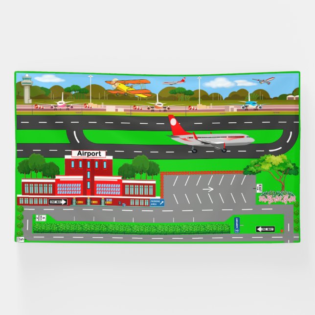 Flughafen für Spiel 6x10 Banner (Horizontal)